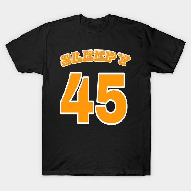 Sleepy 45 - Front T-Shirt by SubversiveWare